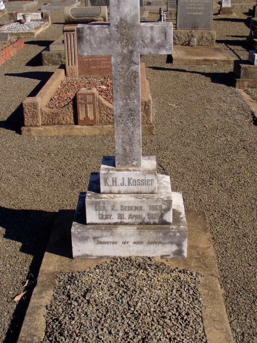 KASSIER K.H.J. 1869-1920