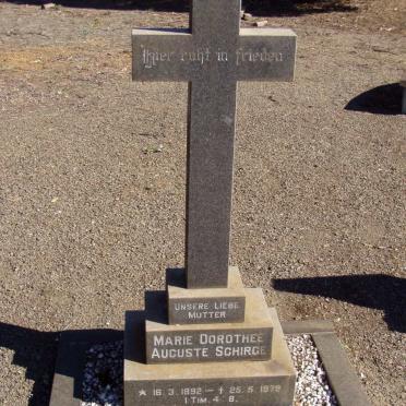 SCHIRGE Maria Dorothee Auguste 1892-1979