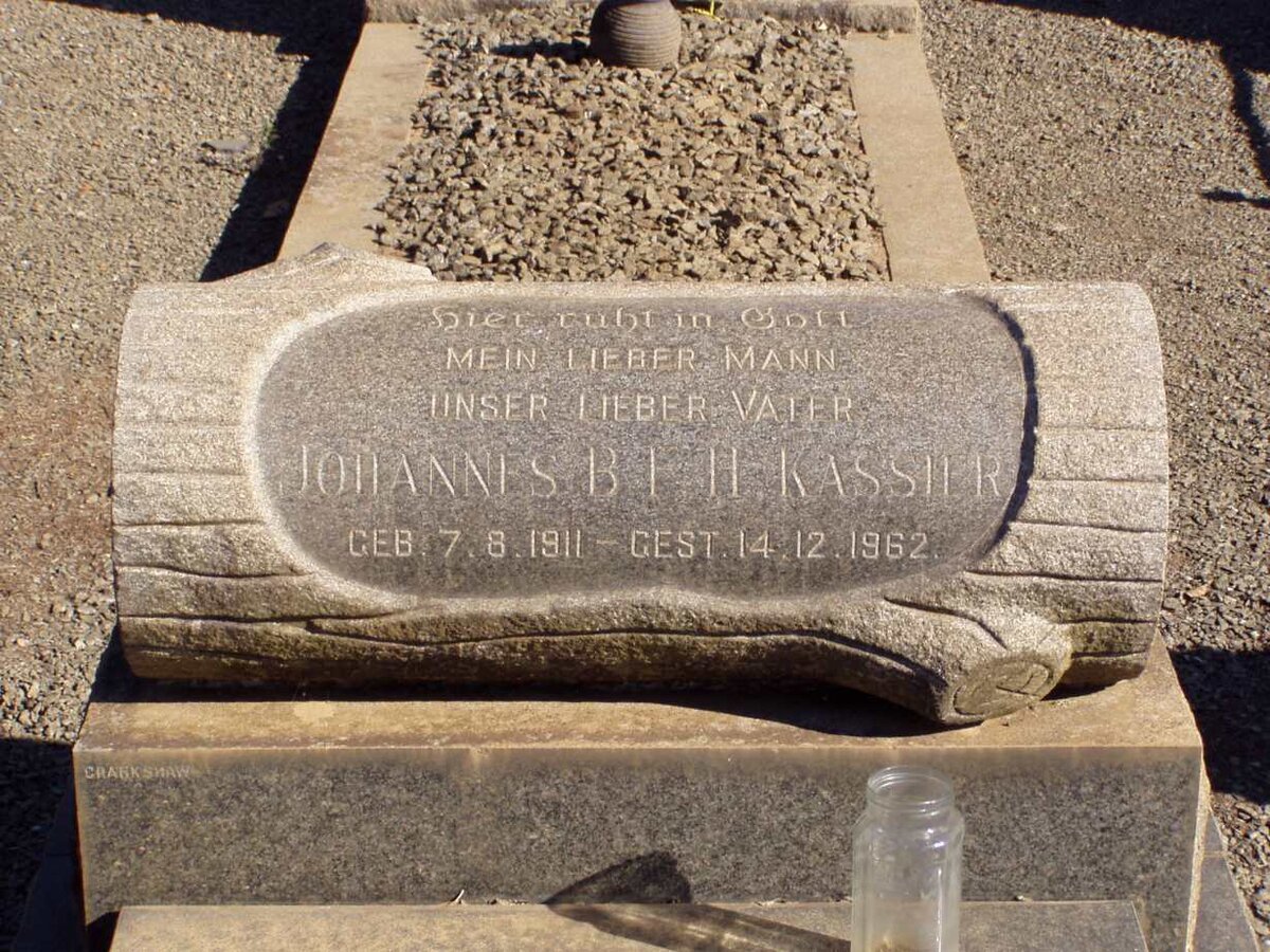 KASSIER Johannes B.F.H. 1911-1962
