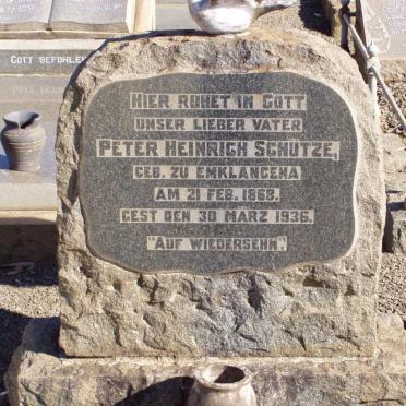 SCHUTZE Peter Heinrich 1868-1936