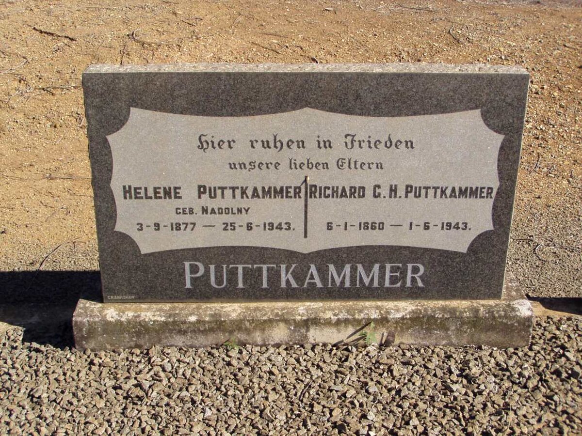 PUTTKAMMER Richard C.H. 1860-1943 &amp; Helene NADOLNY 1877-1943
