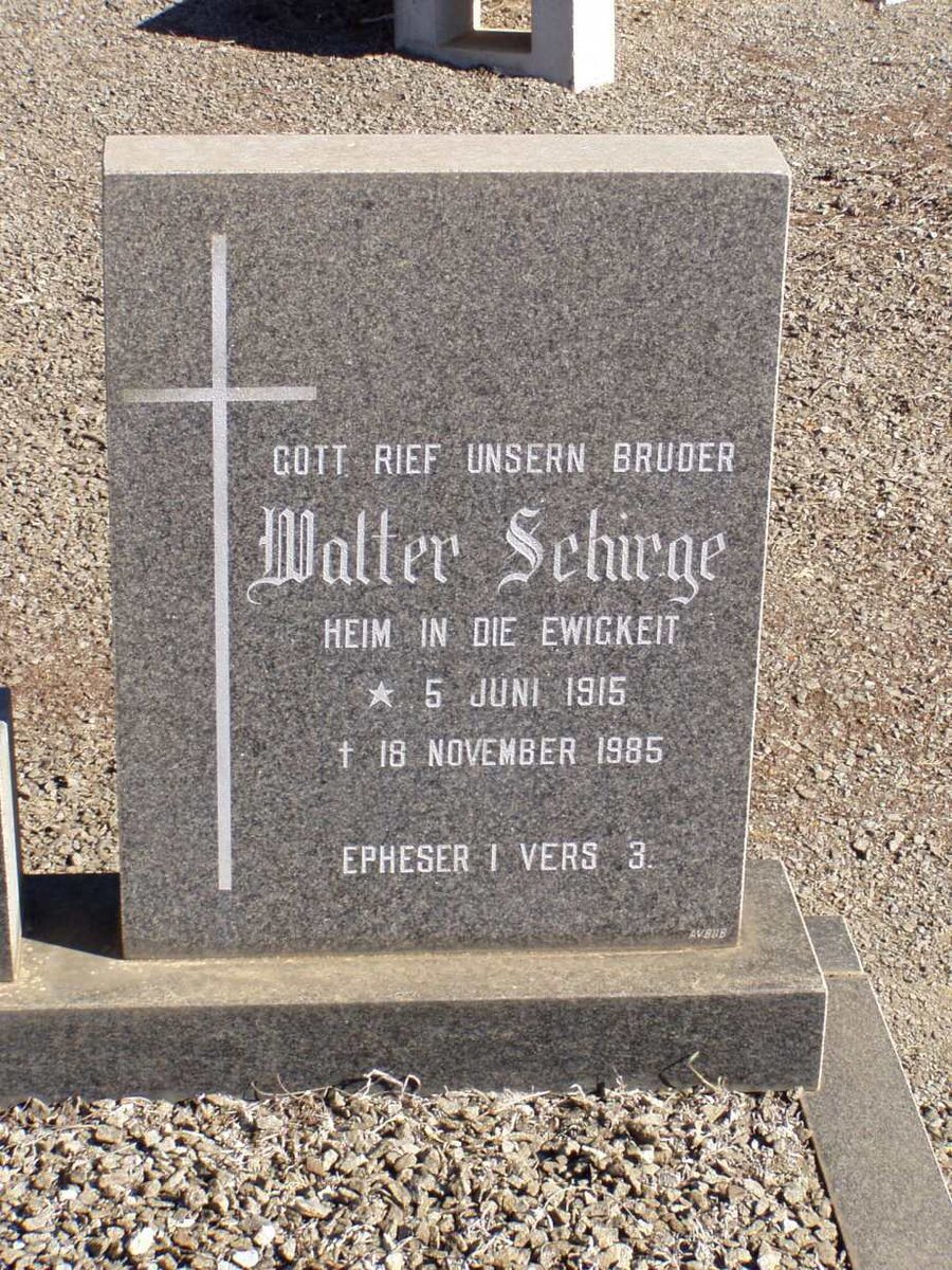 SCHIRGE Walter 1915-1985