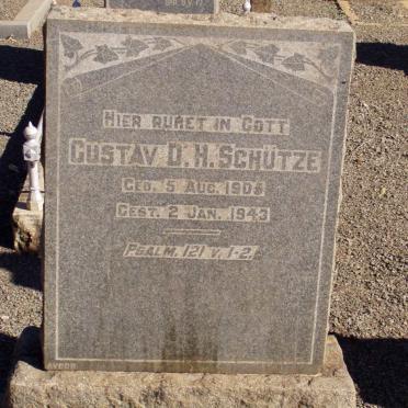 SCHUTZE Gustav D.H. 1905-1943