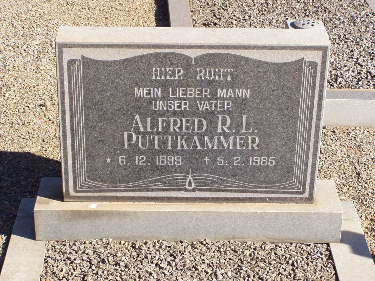 PUTTKAMMER Alfred R.L. 1899-1985
