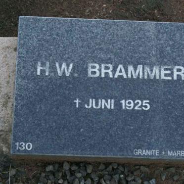 BRAMMER H.W. -1925