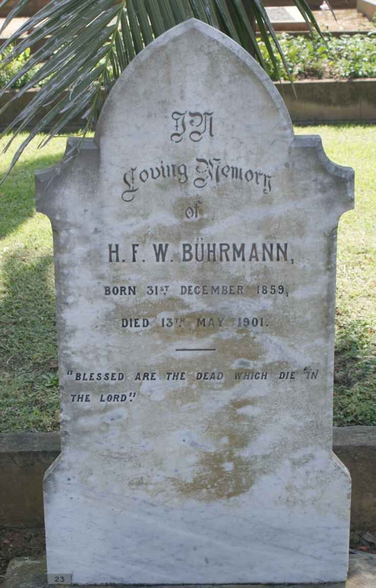 BUHRMANN H.F.W. 1859-1901