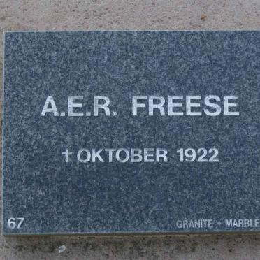 FREESE A.E.R. -1922