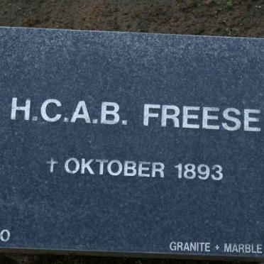 FREESE H.C.A.B. -1893