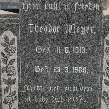 MEYER Theodor 1913-1966