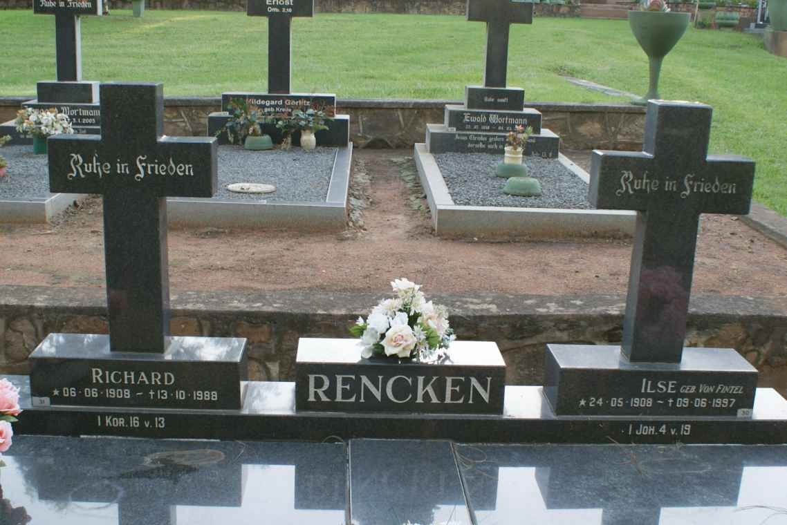 RENCKEN Richard 1908-1988 &amp; Ilse VON FENTEL 1908-1997