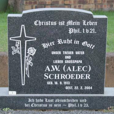 SCHROEDER A.W. 1913-2004