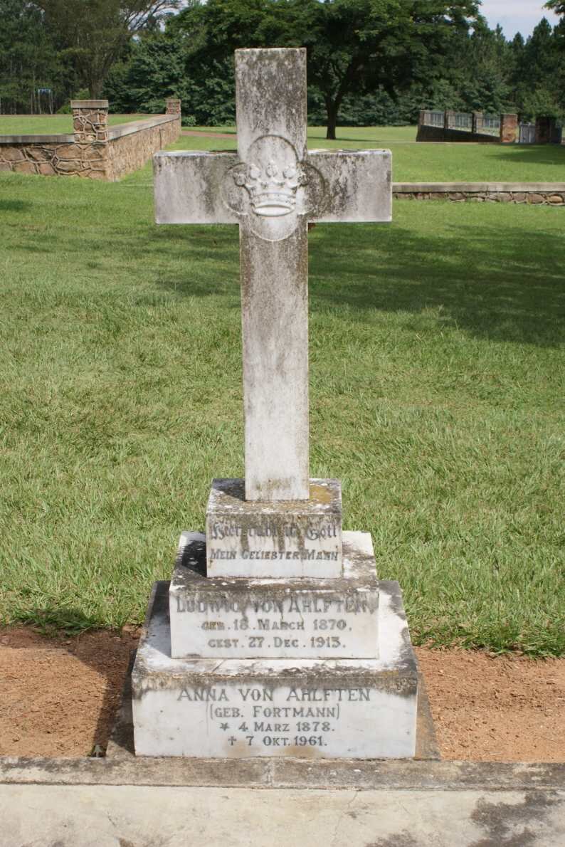 AHLFTEN Ludwig, von 1870-1915 &amp; Anna FORTMANN 1878-1961