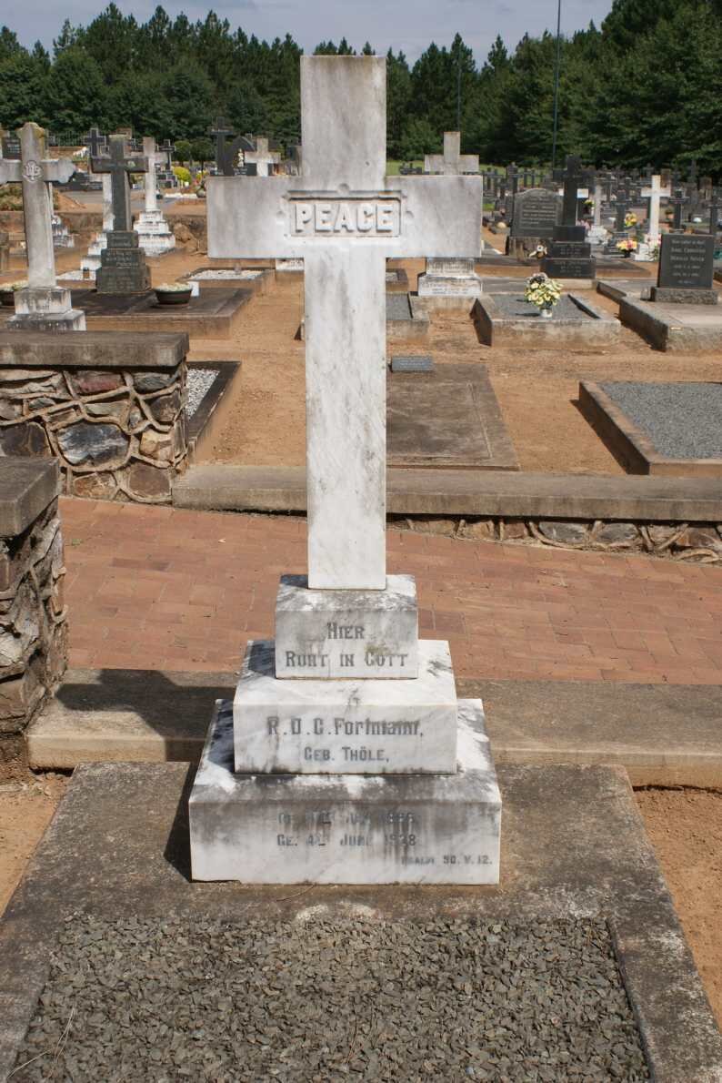 FORTMANN R.D.C. nee THÖLE 1855-1928