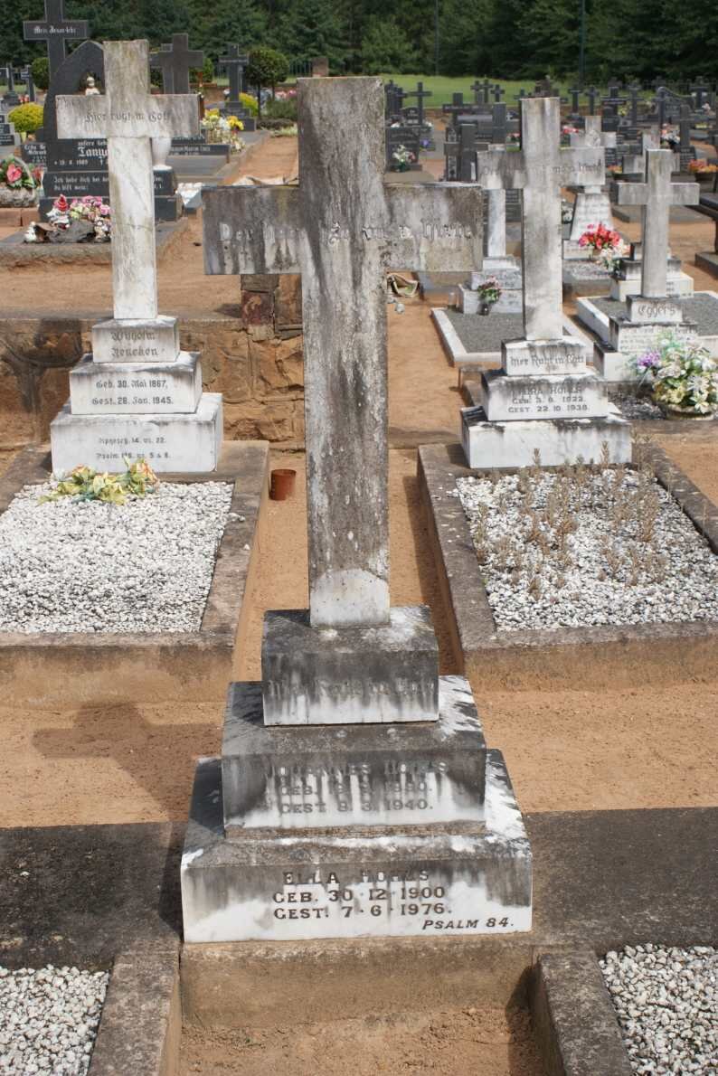 HOHLS Johannes 1890-1940 &amp; Ella 1900-1976