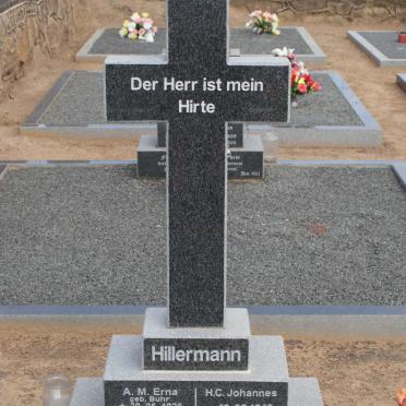 HILLERMANN H.C. Johannes 1916-2003 &amp; A.M. Erna BUHR 1928-2005