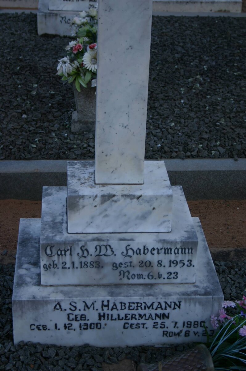 HABERMANN Carl Heinrich Wilhelm 1883-1953 &amp; A.S.M. HILLERMANN 1900-1980