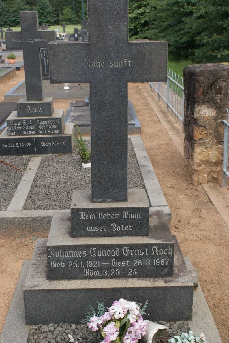 KOCH Johannes Conrad Ernst 1921-1967