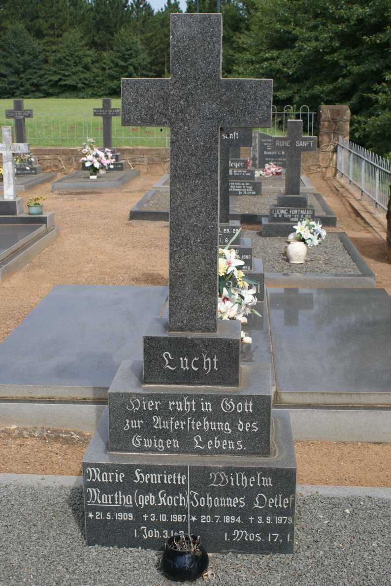 LUCHT Wilhelm Johannes Detlef 1894-1979 &amp; Marie Henriette Martha KOCH 1909-1987