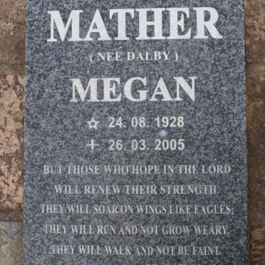 MATHER Megan nee DALBY 1928-2005