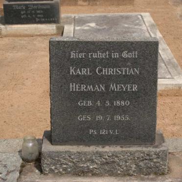 MEYER Karl Christian Herman 1880-1955