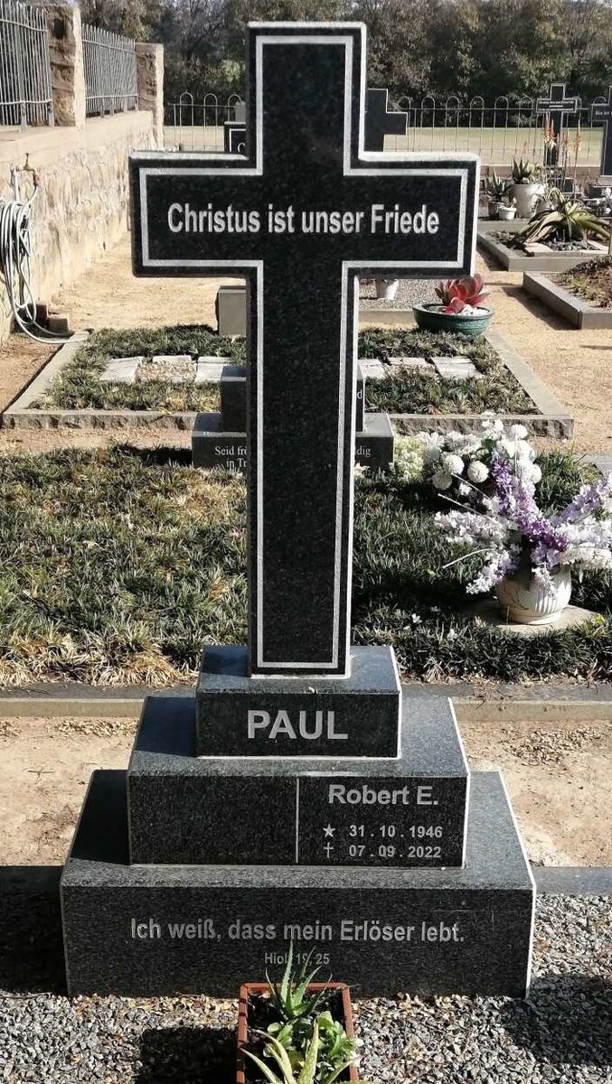 PAUL Robert Ewald 1946-2022