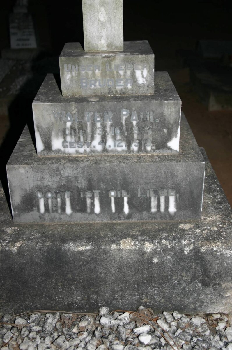 PAUL Walter 1912-1918