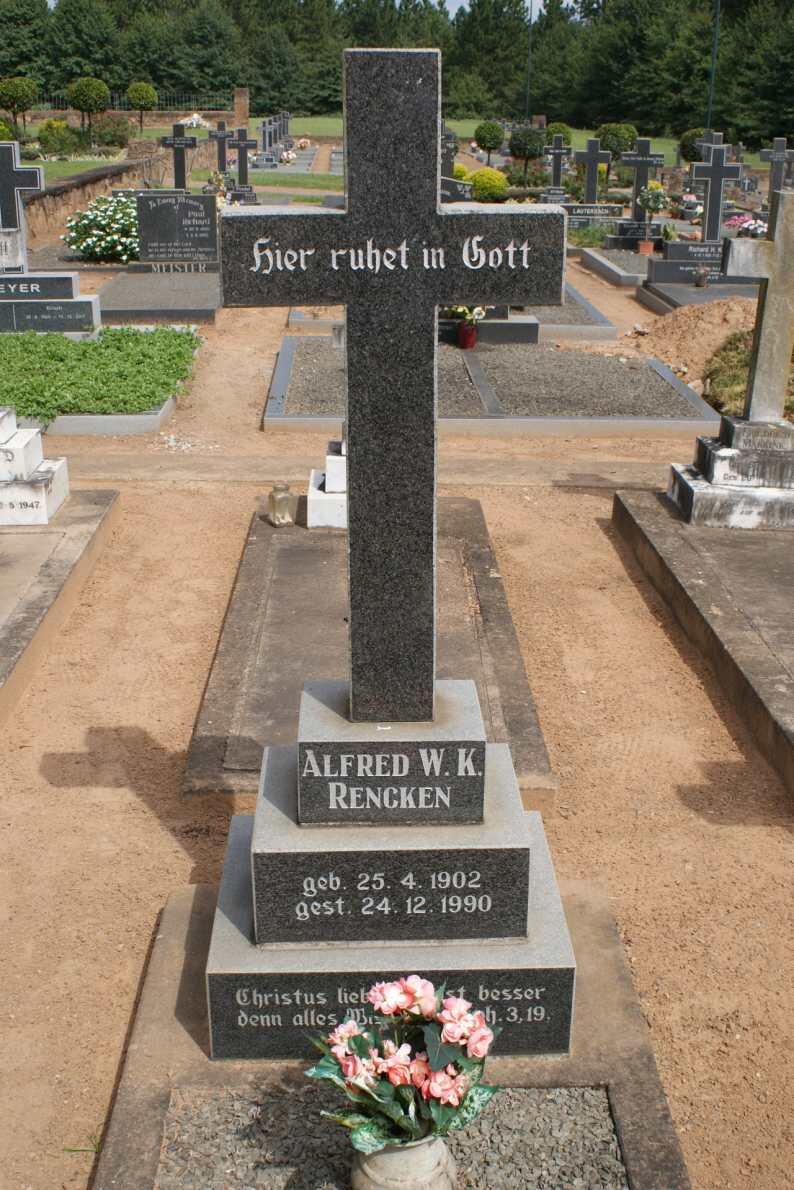 RENCKEN Alfred W.K. 1902-1990