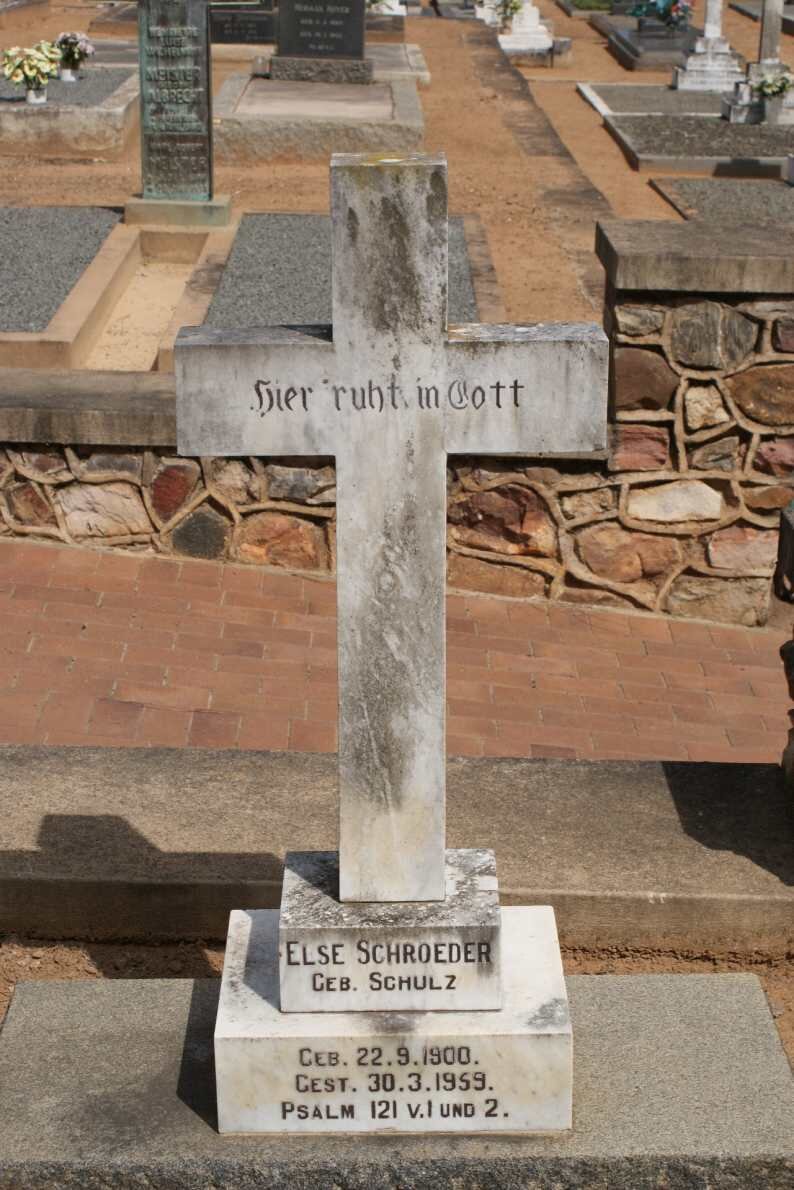 SCHROEDER Else nee SCHULZ 1900-1959