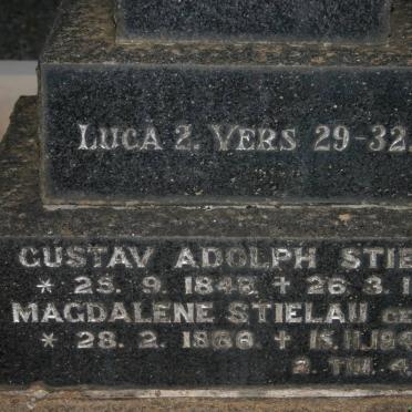 STIELAU Gustav Adolph 1848-1940 &amp; Magdalene OTTE 1860-1941