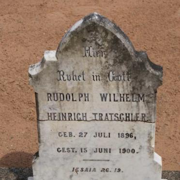 TRATSCHLER Rudolph Wilhelm Heinrich 1896-1900