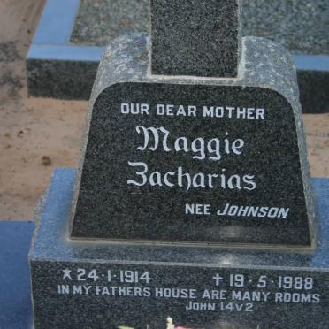 ZACHARIAS Maggie nee JOHNSON 1914-1988