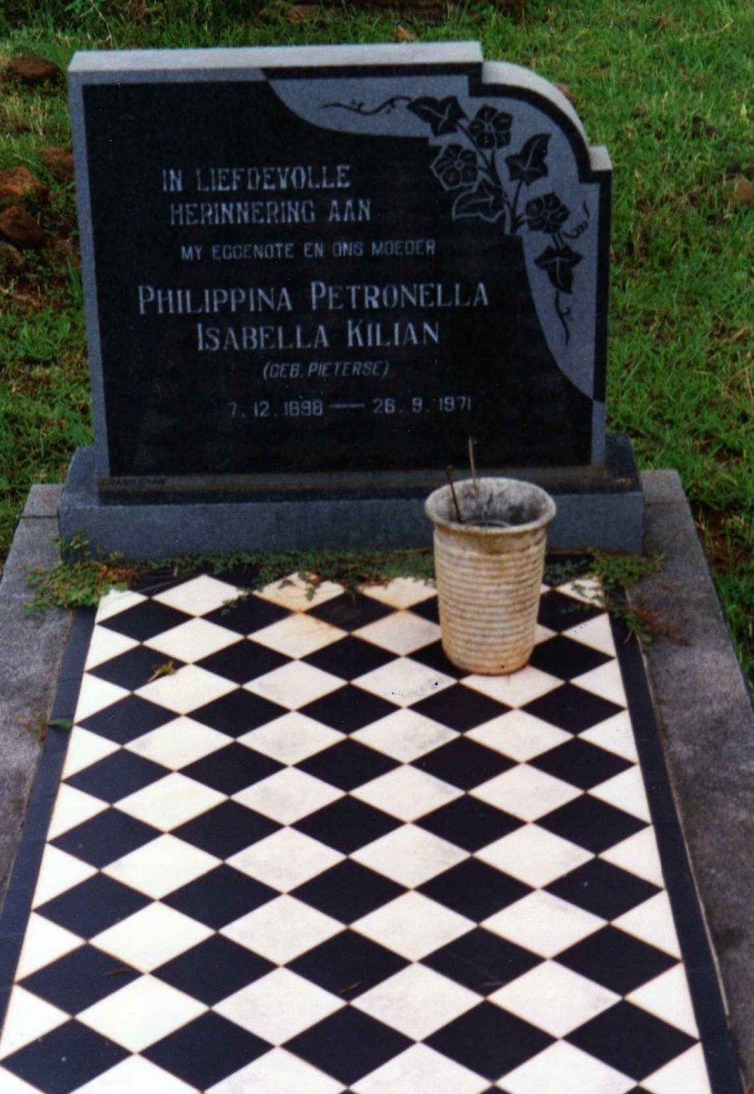 KILIAN Philippina Petronella Isabella nee PIETERSE 1898-1971