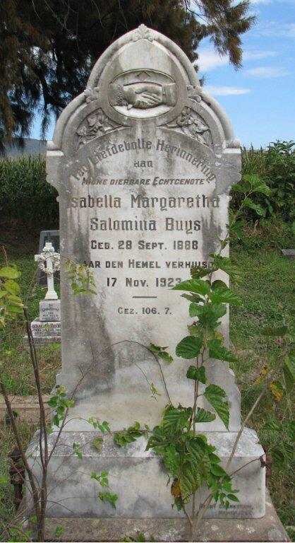 BUYS Isabella Margaretha Salomina 1886-1923