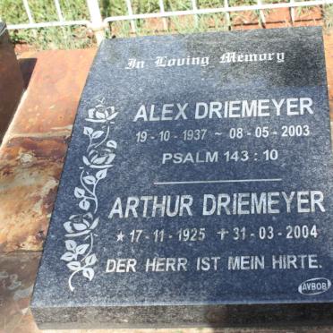 DRIEMEYER Arthur 1925-2004 :: DRIEMEYER Alex 1937-2003