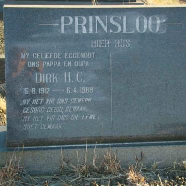 PRINSLOO Dirk H.C. 1912-1968