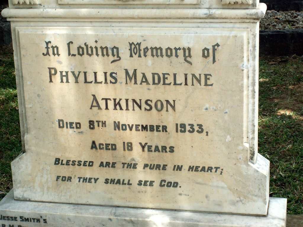 ATKINSON Phyllis Madeline -1933