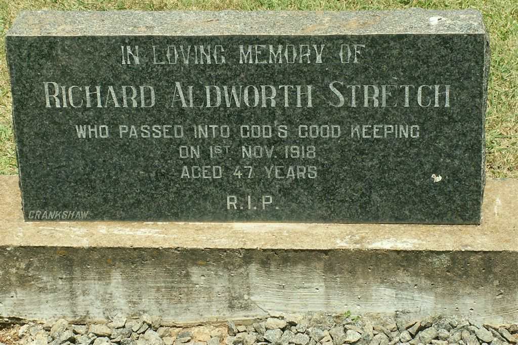 STRETCH Richard Aldworth  -1918