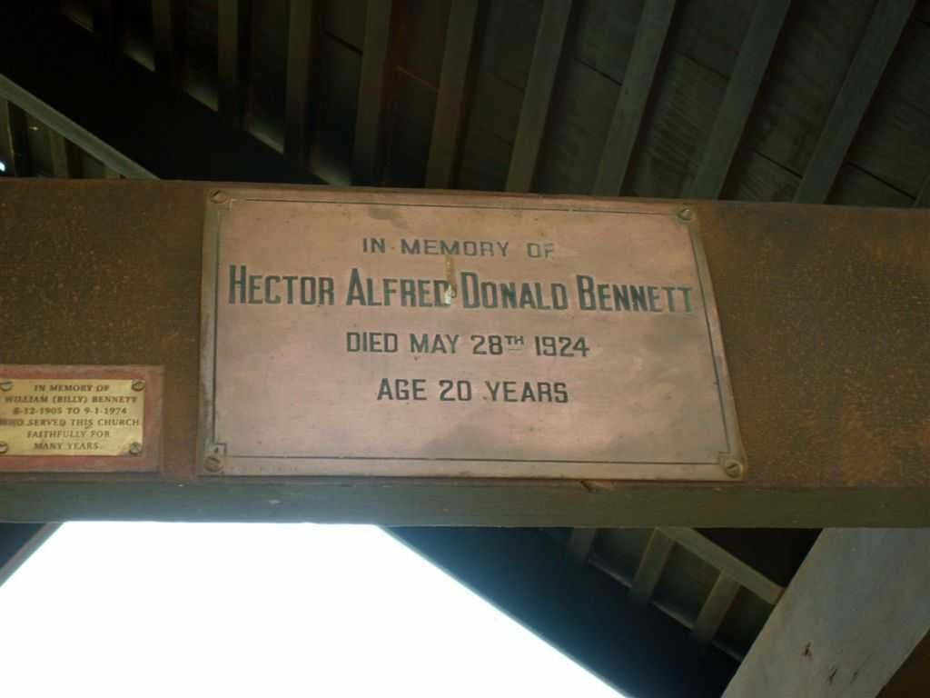 BENNETT Hector Alfred Donald -1924