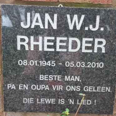 RHEEDER Jan W.J. 1945-2010