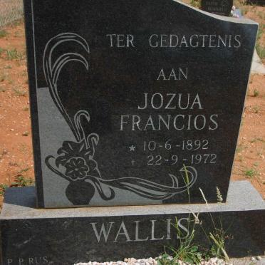 WALLIS Jozua Francois 1892-1972