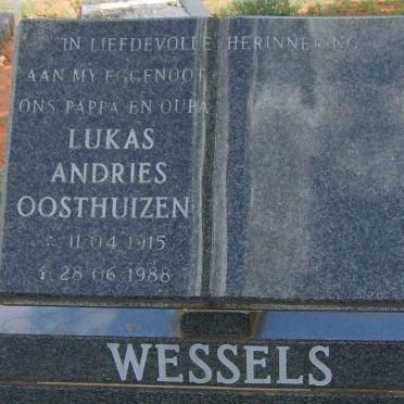 WESSELS Lukas Andries Oosthuizen 1915-1988