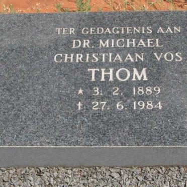 THOM Michael Christiaan Vos 1889-1984