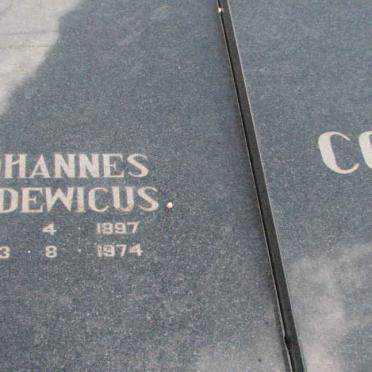 COETZER Johannes Lodewicus 1897-1974