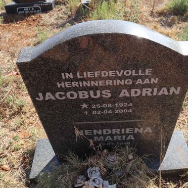 ? Jacobus Adrian 1924-2004 & Hendriena Maria 1940-