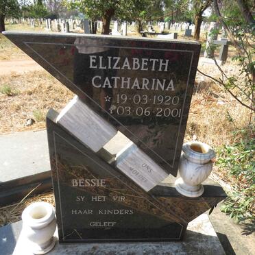 ? Elizabeth Catherina 1920-2001