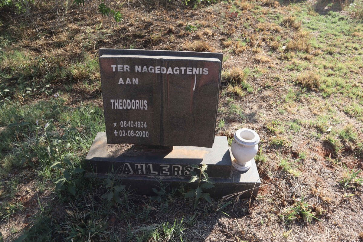 AHLERS Theodorus 1934-2000