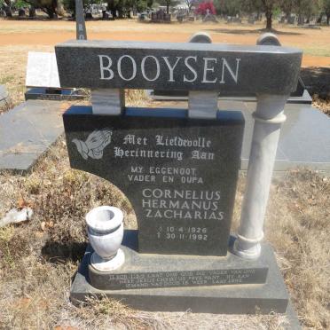 BOOYSEN Cornelius Hermanus Zacharias 1926-1992