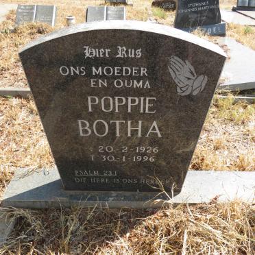 BOTHA Poppie 1926-1996