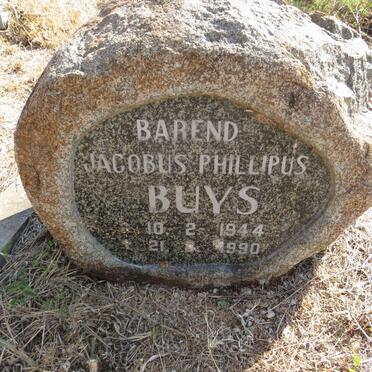 BUYS Barend Jacobus Phillipus 1944-1990