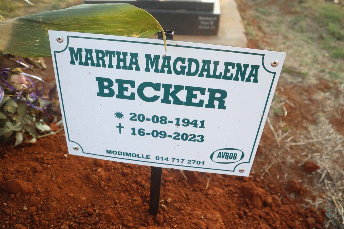 BECKER Martha Magdalena 1941-2023